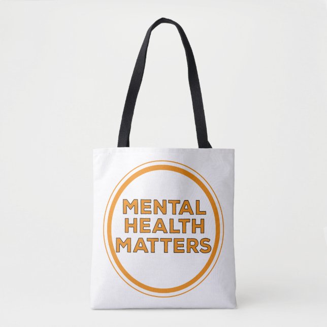 Bolsa Tote Assuntos de Saúde Mental (Frente)