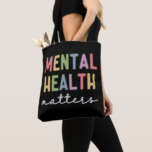 Bolsa Tote Assuntos de Saúde Mental Sensibilização para a s