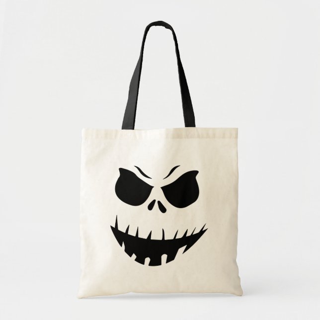 Bolsa Tote Assustador Monstro Rosto Halloween (Frente)