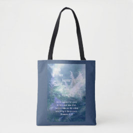 Bolsa Tote Astilbe Blue Mist Romans 8:28