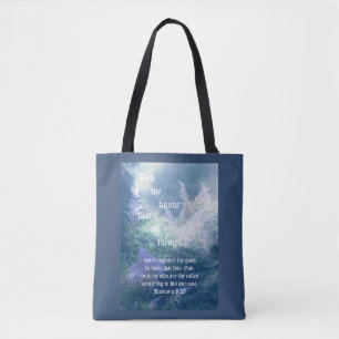 Bolsa Tote Astilbe Blue Mist Romans 8:28