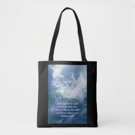 Bolsa Tote Astilbe Blue Mist Romans 8:28