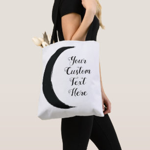 Bolsa Tote Astrologia da Lua Escura Mágica do Crescente Negro