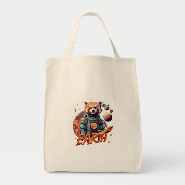 Bolsa Tote Astronauta do Pândão Vermelho (Frente)