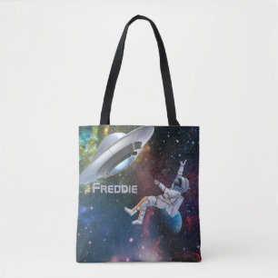 Bolsa Tote Astronauta Personalizado e Saucer Voador
