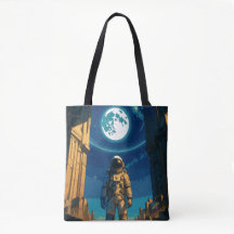 Astronauta Sob o Portão Celestial