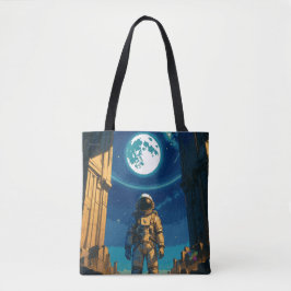 Bolsa Tote Astronauta Sob o Portão Celestial
