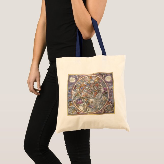 Bolsa Tote Astronomia Antiga, Mapa de Constelações Cristãs (Frente (produto))