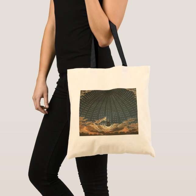 Bolsa Tote Astronomia Celestial Vintage, Rainha da Noite (Frente (produto))