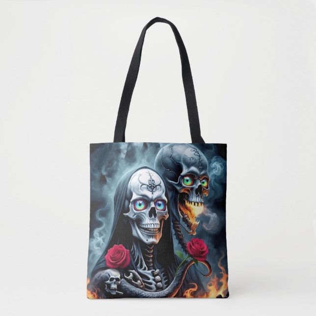 Bolsa Tote Até a Morte, Além da Eternidade.  (Frente)