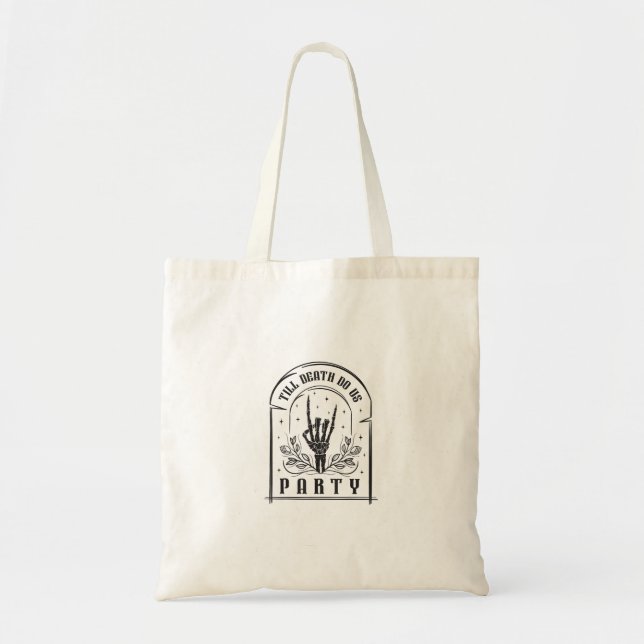 Bolsa Tote Até que a Morte nos Separe Design Retro de Despedi (Frente)