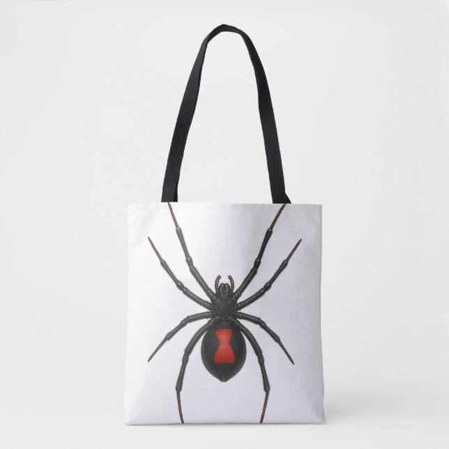 Bolsa Tote Atenção da Viúva: Aranha-Viúva Negra (Frente)