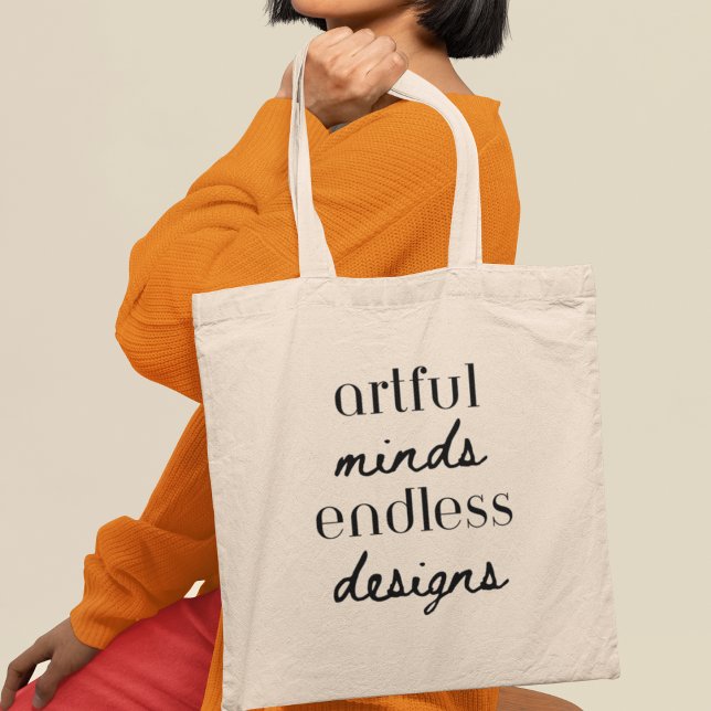 Bolsa Tote Atenção: Designs Infinitos, Presente de Artista Le (Shop now and carry your artful mind wherever you go!)