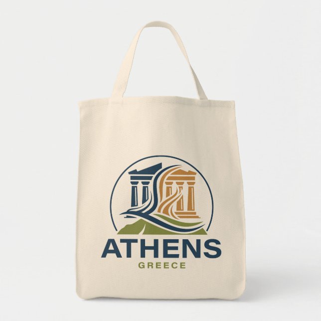 Bolsa Tote Athens Greece Acropolis Parthenon (Frente)