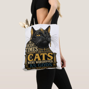 Bolsa Tote Atitude de Gato Preto Antigo