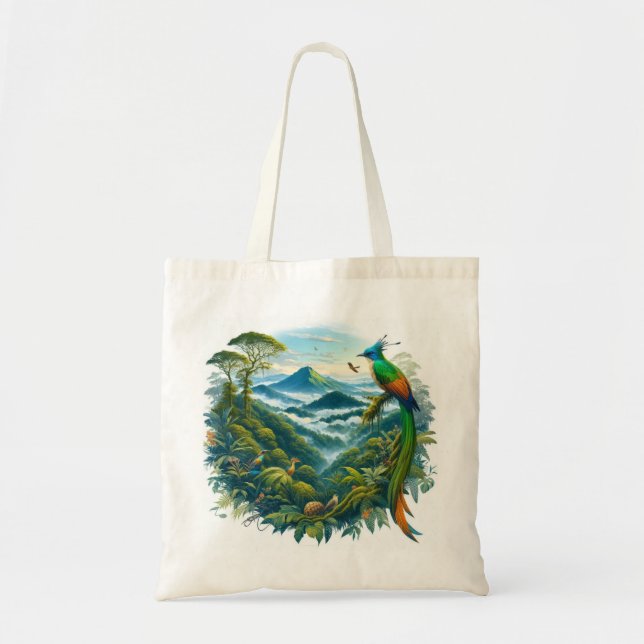 Bolsa Tote Ativando Designs de Floresta em Nuvem (Frente)