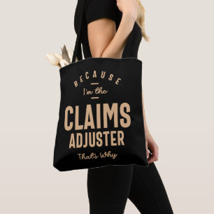 Bolsa Tote Atividade Funny Job do Ajustador de Sinistros