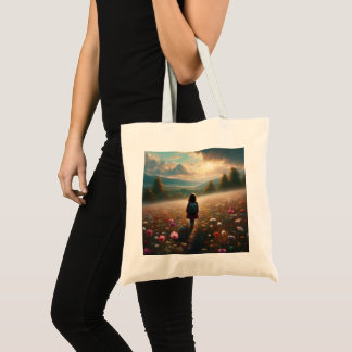 Bolsa Tote Através dos Blossoms - Caminho de Aventuros