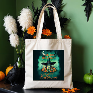Bolsa Tote Attractive & Mystical Halloween Witch Conjures Enc