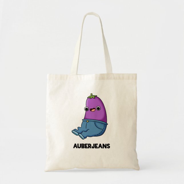Bolsa Tote Auberjeans Funny EggPlant Pun (Frente)