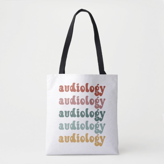 Bolsa Tote Audiologia | Doutor Audiologista Retro (Frente)