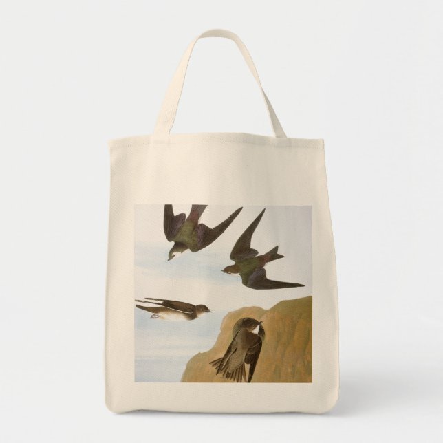 Bolsa Tote Audubon: Andorinhas (Frente)