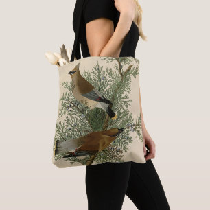 Bolsa Tote Audubon Cedar Waxwing Bird