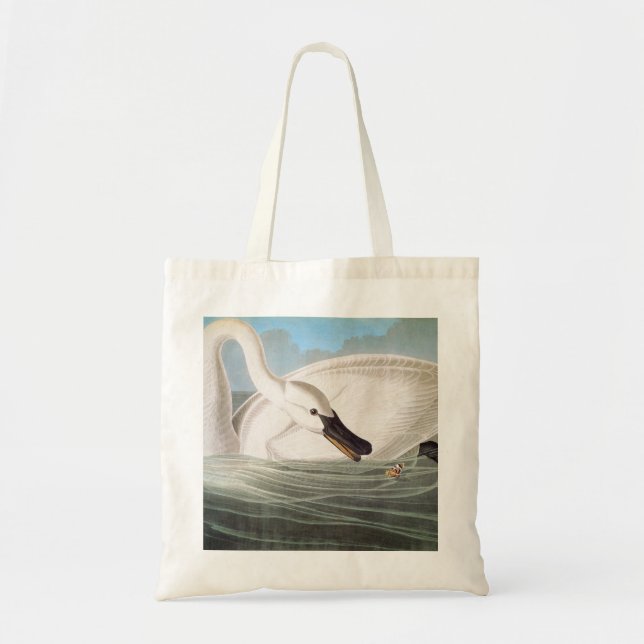 Bolsa Tote Audubon: Cisne de trompetista (Frente)