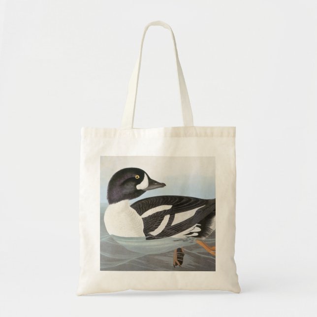 Bolsa Tote Audubon: O Goldeneye do carrinho de mão (Frente)
