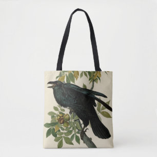 Bolsa Tote Audubon Raven Bird Classic Trabalho de arte