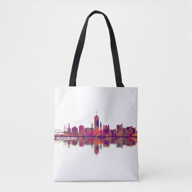 Bolsa Tote Augsburg Germany Skyline (Frente)