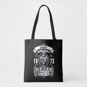 Bolsa Tote August Gift 1973 Nascimento Das Legendas
