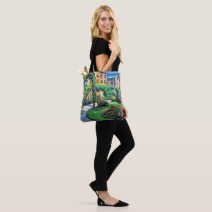 Bolsa Tote Auguste Macke - Imagem de Jardim, pintura popular,