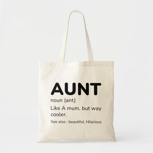 Bolsa Tote Aunt Noun (Frente)