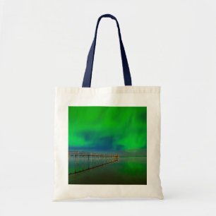 Bolsa Tote Aurora Boreal Lago Winnipeg Canadá, Manitoba