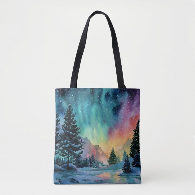 Bolsa Tote Aurora Borealis (Frente)