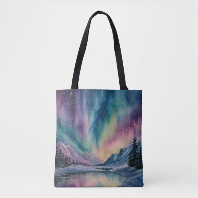 Bolsa Tote Aurora Borealis (Frente)