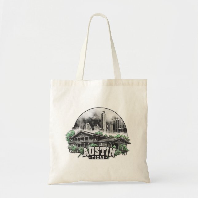 Bolsa Tote Austin City Texas USA (Frente)