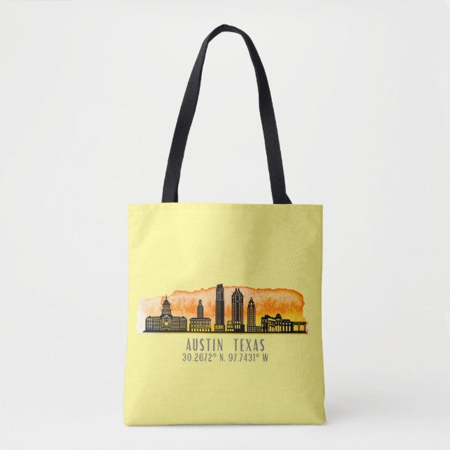 Bolsa Tote Austin Skyline Latitude (Frente)