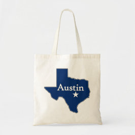 Bolsa Tote Austin, Texas Map Lone Star State Capital Texan