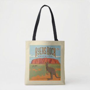 Bolsa Tote Austrália   Ayers Rock Kangaroos