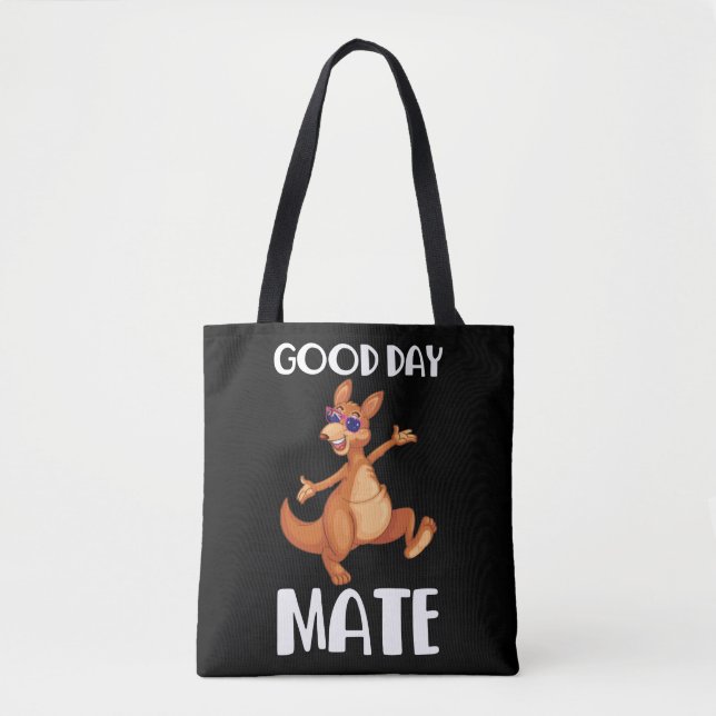 Bolsa Tote Austrália Kangaroo Animal australiano Flag Aussie (Frente)