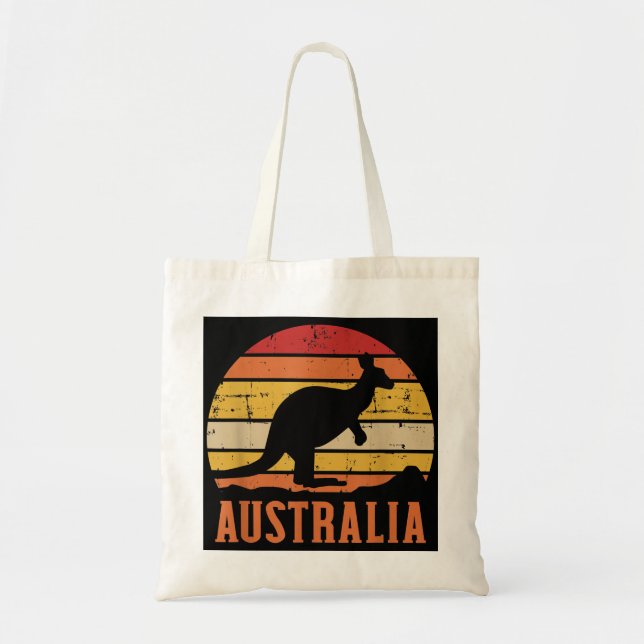 Bolsa Tote Austrália Kangaroo Vintage (Frente)