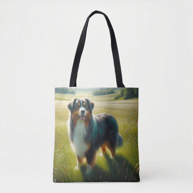Bolsa Tote Australian Shepherd (Frente)