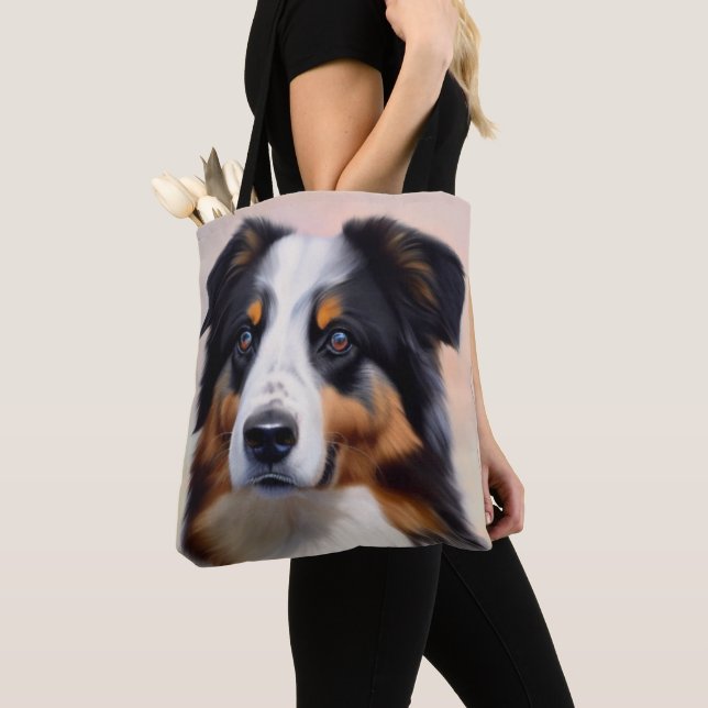 Bolsa Tote Australian Shepherd Kopf -  (Close Up)