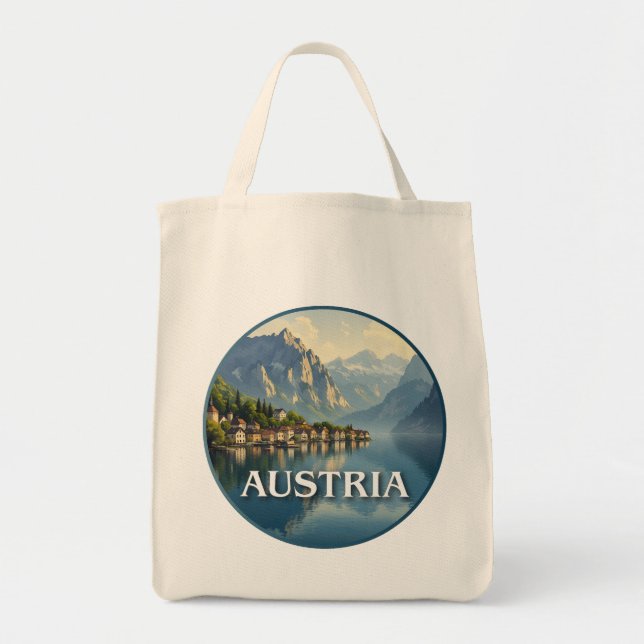 Bolsa Tote Áustria Hallstatt União Europeia (Frente)