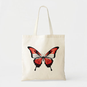 Bolsa Tote Austria Sticker de Bandeira do Borboleta Andorinha