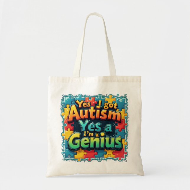 Bolsa Tote Autismo Genius (Frente)