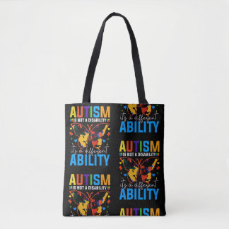 Bolsa Tote Autismo Não É Deficiência É Diferente