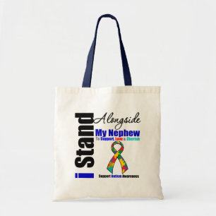 Bolsa Tote Autismo que eu estou ao lado de meu sobrinho